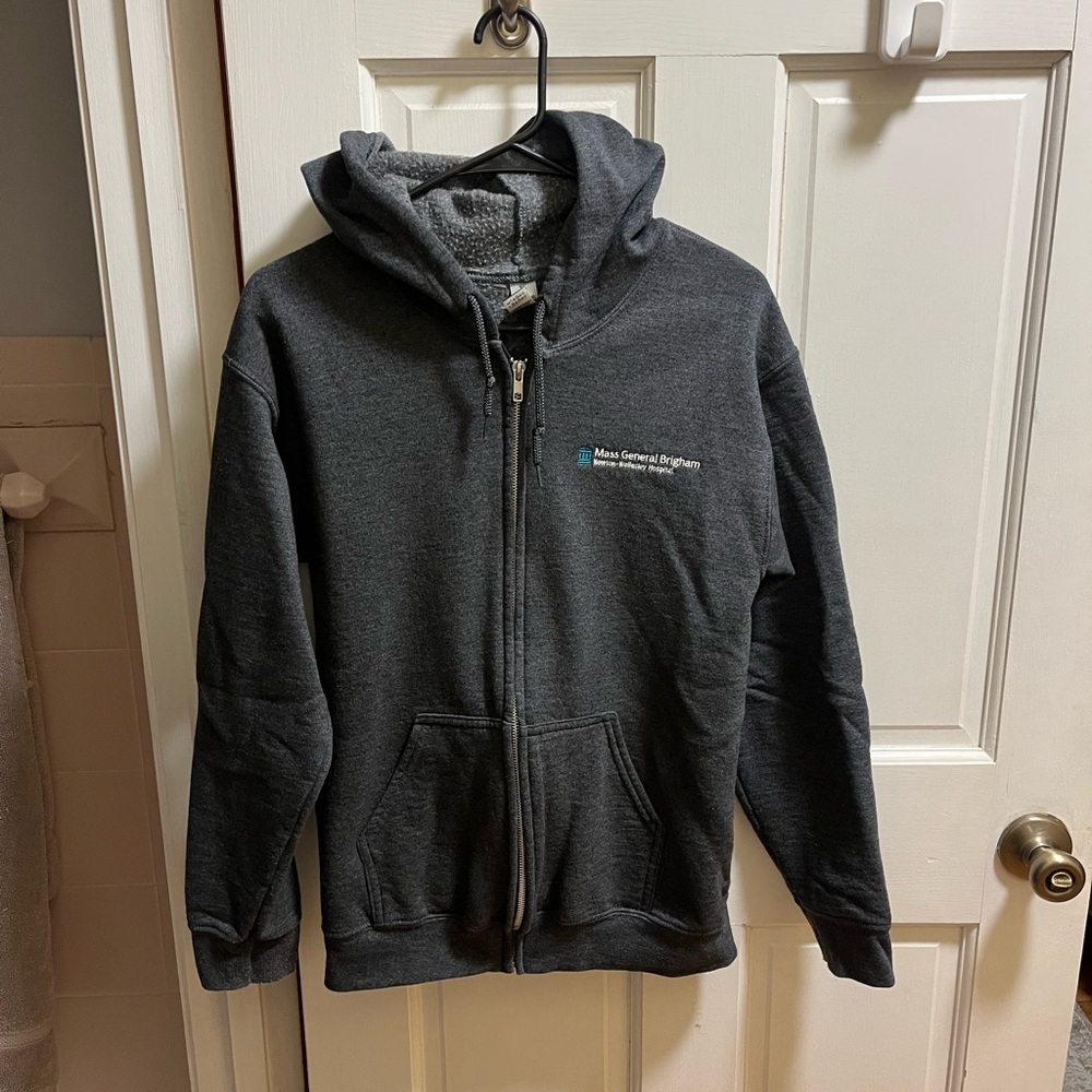 Gildan Charcoal Zip-Up Hoodie MGB
